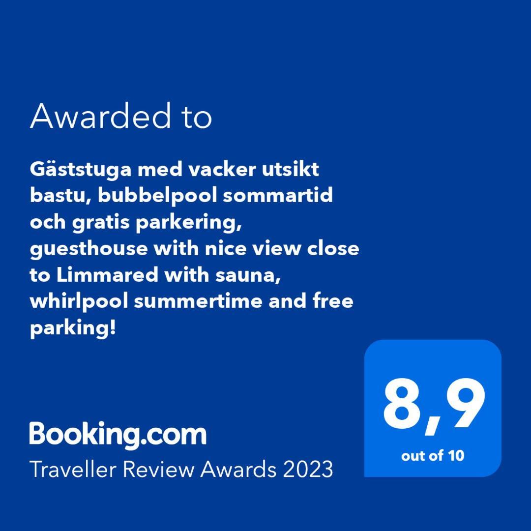Gaeststuga I Vacker Natur, Bastu, Bubbelpool Sommartid Och Gratis Parkering Naera Ulricehamn Och Lassalyckan, Guesthouse With Nice View With Sauna And Free Parking Close To Dalsjoefors And Fishing Borås Exterior foto